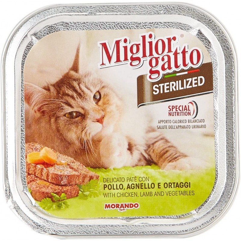 8007520014526 Miglior Gatto Sterilized Pate' Pollo, Agnello E Ortaggi 100gr