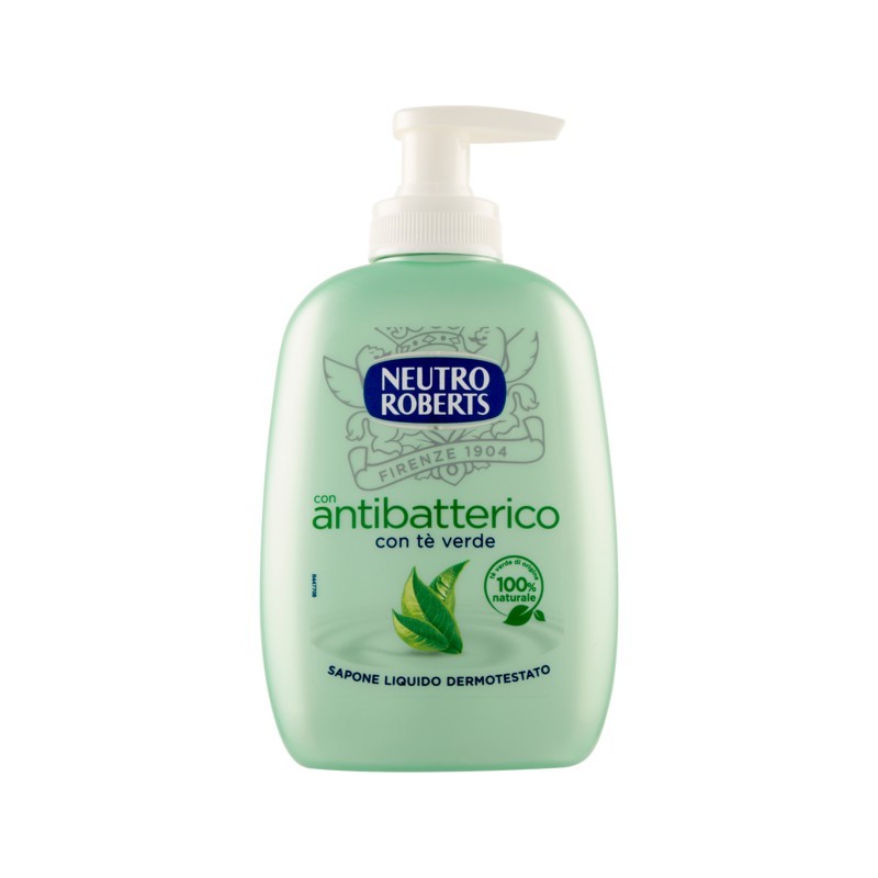 Neutro Roberts Sapone Liquido Antibatterico Con Dispenser New 200ml