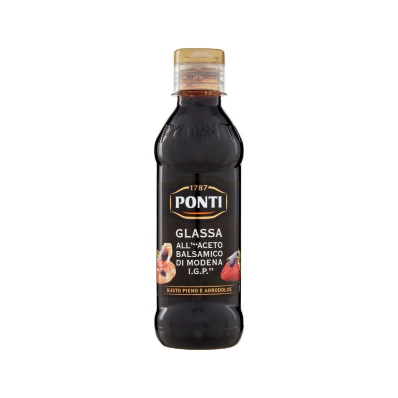 8001010076568 Ponti Glassa Aceto Balsamico Di Modena 250gr