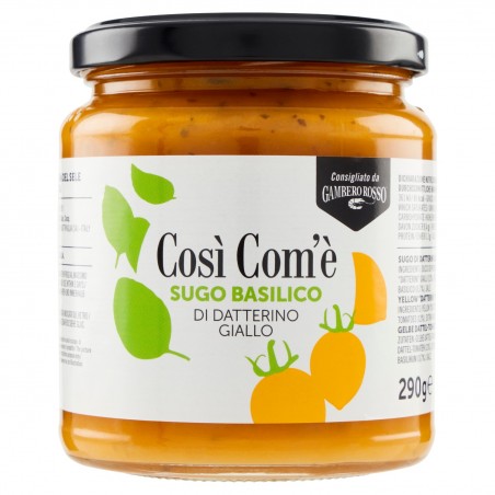 8017995101218 Cosi' Com'e' Datterino Giallo Con Basilico 290gr