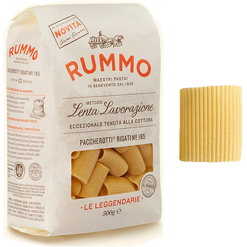 8008343201957 Rummo Leggendarie 195 Paccherotti Rigati 500gr