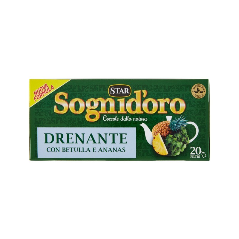 8000050448601 Sognid'oro Tisana Drenante 20 Filtri 40gr