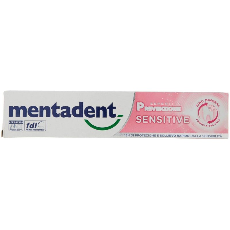 8717163747810 Mentadent Dentifricio Sensitive New 75ml