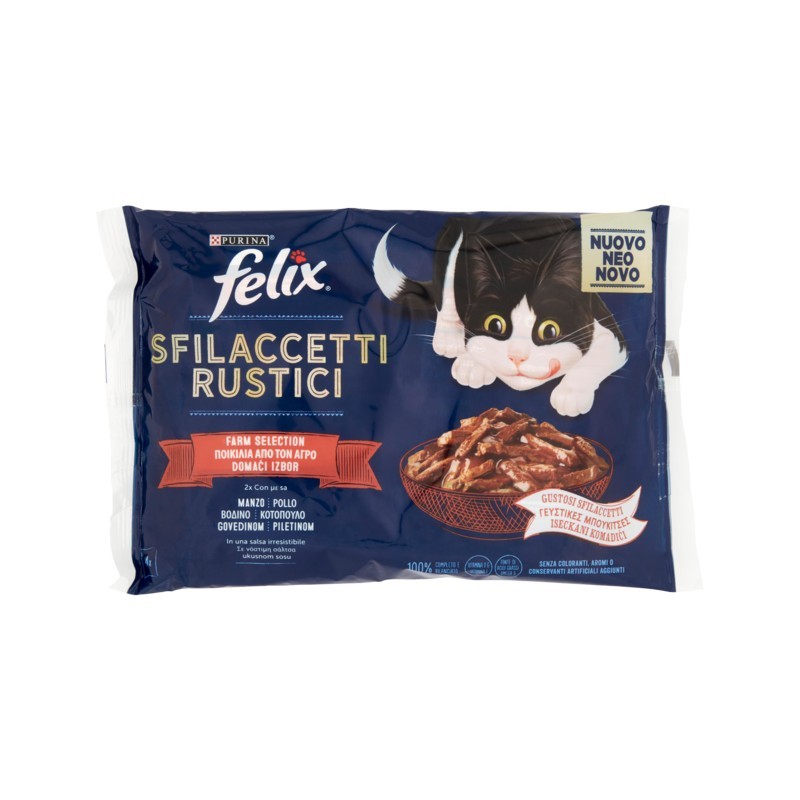 Felix Sfilaccetti Rustici Manzo/Pollo 4x80gr