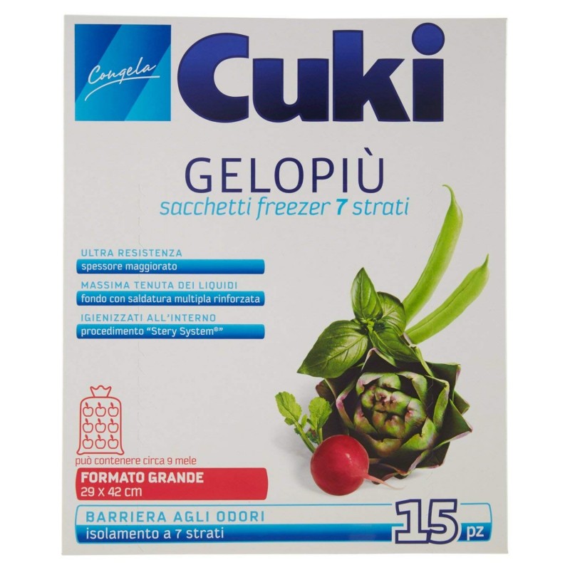 Cuki Sacchetti Gelo Grandi New 15pz