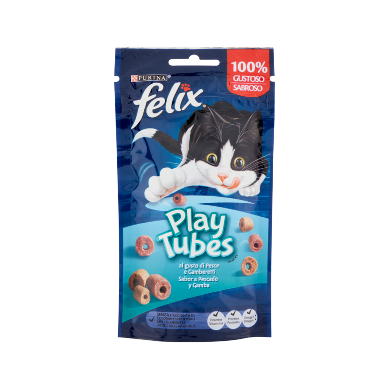 Felix Play Tubes Pesce E Gamberetti 50gr