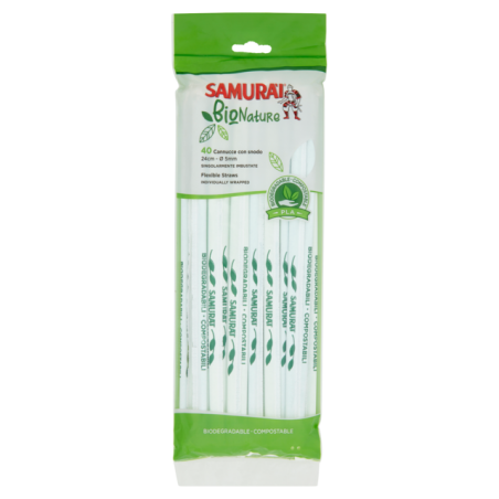 8003350549825 Samurai Cannucce Bio ImbustÃ¹ate 40pz