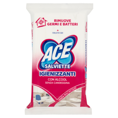 8001480600652 Ace Salviettine Igienizzanti Con Alcool 40pz