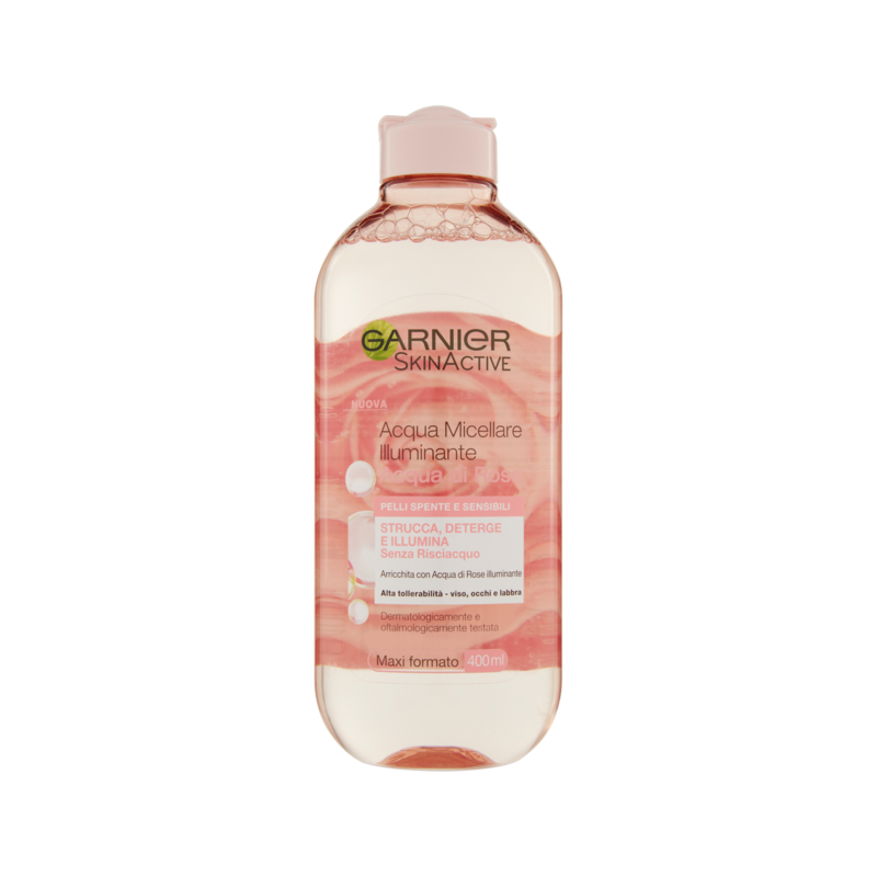 Garnier Acqua Micellare Lluminante - Acqua Di Rose Pelli Secche E Sensibili 400ml