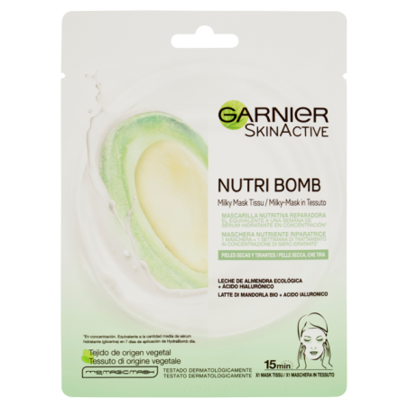 3600542319522 Garnier Nutri Bomb Maschera Latte Di Mandorla 28gr