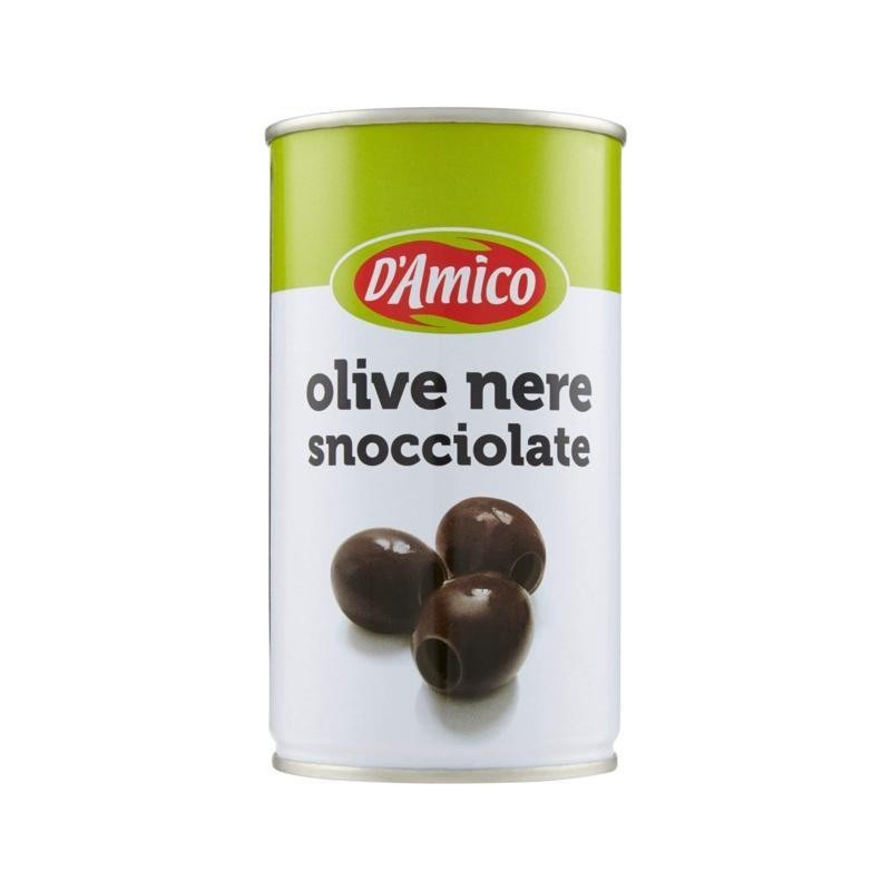 D'amico Olive Nere Snocciolate In Latta 350gr