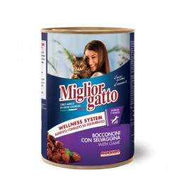 Miglior Gatto Bocconcini Con Selavaggina 405gr