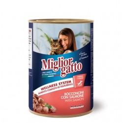 Miglior Gatto Bocconcini Con Salmone 405gr