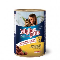 Miglior Gatto Bocconcini Con Coniglio 405gr