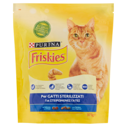 Friskies Cat Crocchette Sterilizzati Salmone E Verdure 375gr