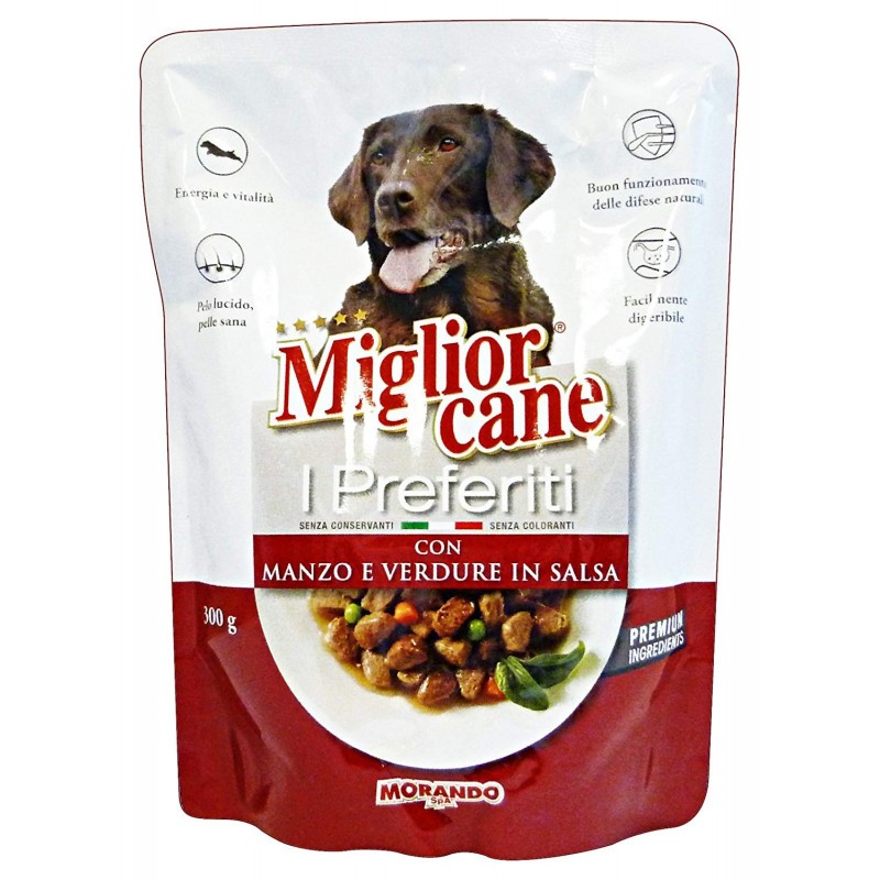 Miglior Cane Preferiti Bocconi Manzo E Verdure 300gr