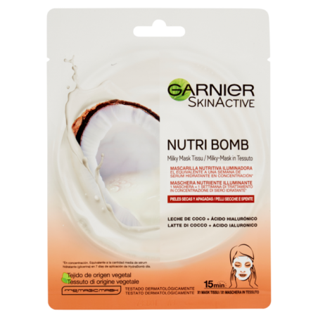 3600542319737 Garnier Maschera Tnt Nutri Bomb Cocco 28gr