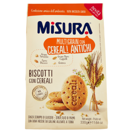 8002590043339 Misura Multigrain Biscotti 6 Cereali 330gr