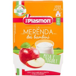 Plasmon Merenda Mela/Yogurt New 2x120gr