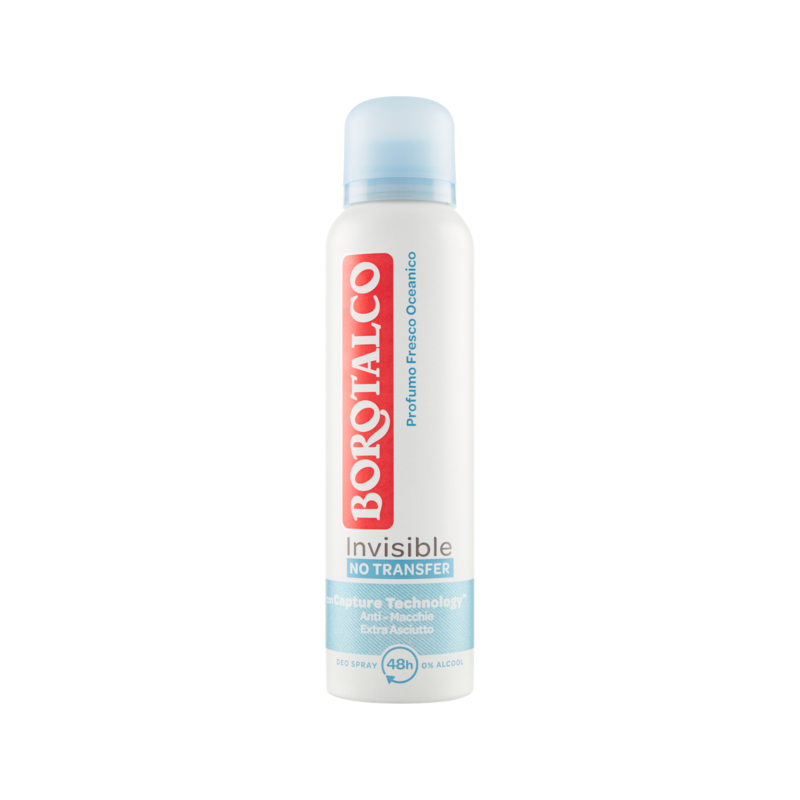 Borotalco Deo Spray Invisible No Transfer Profumo Fresco Oceanico 150ml