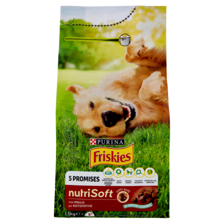 7613287213822 Friskies Dog Crocchette Nutrisoft Pollo New 1500gr