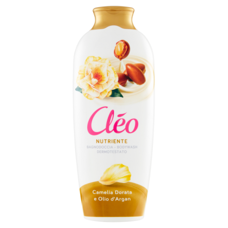 8001280012709 CLEO BAGNO DOCCIA NUTRIENTE - CAMELIA DORATA & OLIO DI ARGAN 750ML