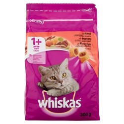 Whiskas 1+ Cat Crocchette Manzo 300gr