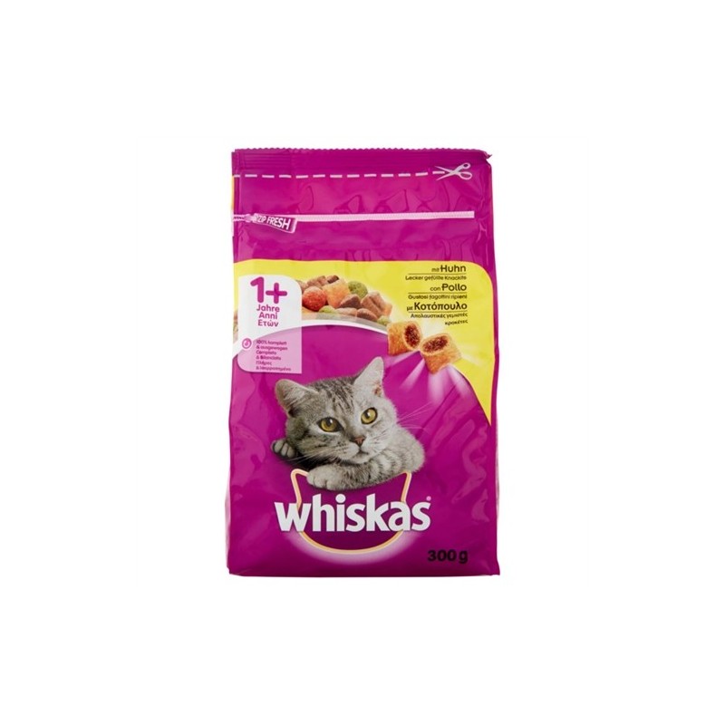 Whiskas 1+ Cat Crocchette Pollo 300gr