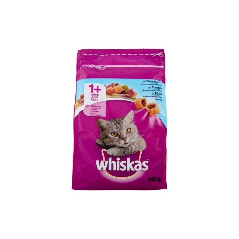 WHISKAS 1+ CAT CROCCHETTE TONNO 300GR