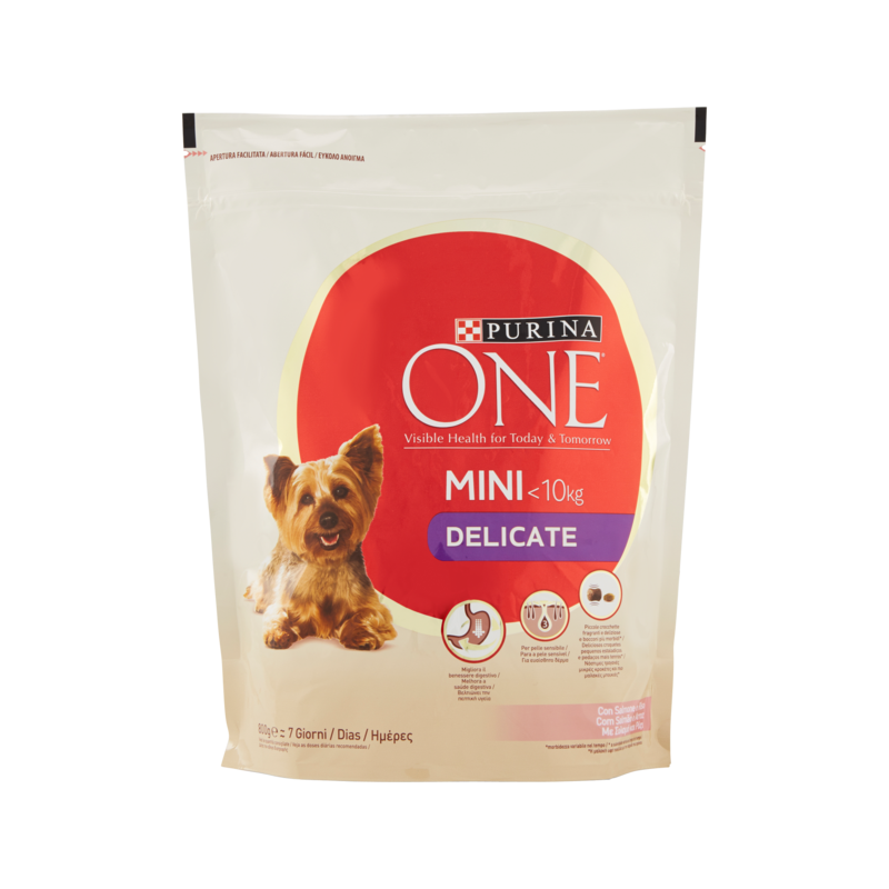 Purina One My Dog Is Mini Delicate Crocchette Salmone 800gr