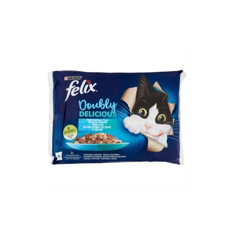 Felix Doubly Delicious Selezioni Con Pesci 4x85g