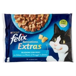 7613287487353 Felix Sensations Extras Selezioni Con Pesci 4x85gr