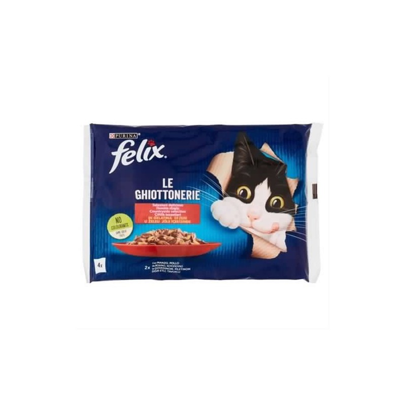 7613287487636 Felix Le Ghiottonerie Selezioni Deliziose 4x85gr