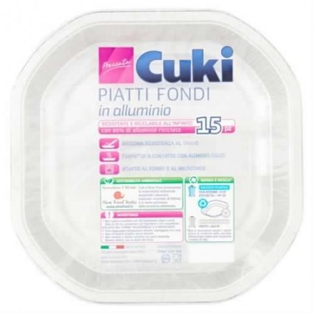 8003980410397 Cuki Piatti Fondi Alluminio 15pz