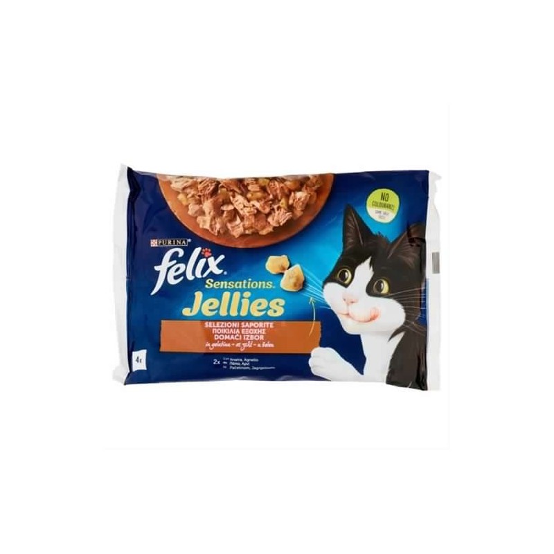 Felix Sensations Jellies Selezioni Saporite 4x85gr