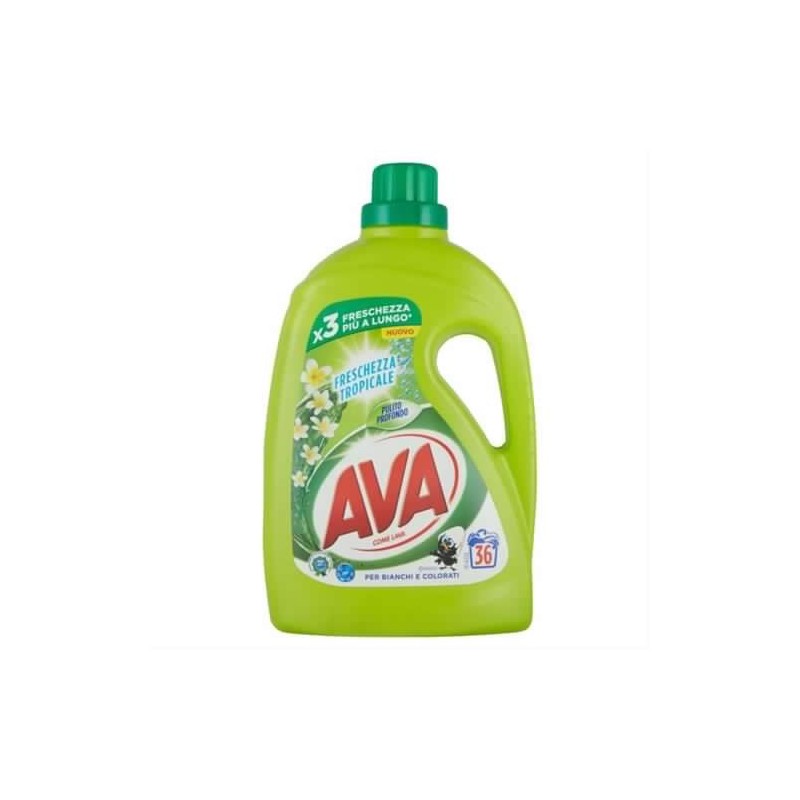 Ava Liquido Lavatrice Freschezza Tropicale 36 Misurini 1800ml