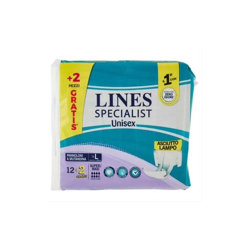 Lines Specialist Mutandina Large New 12pz