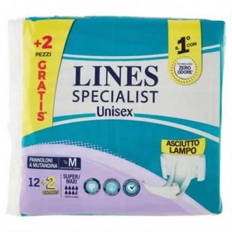 8001480504196 Lines Specialist Mutandina Media New 12+2pz