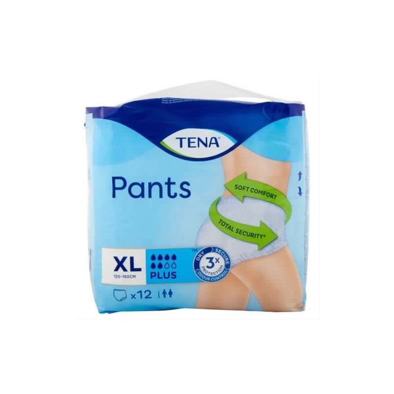 Tena Pants Plus Xlarge 12pz