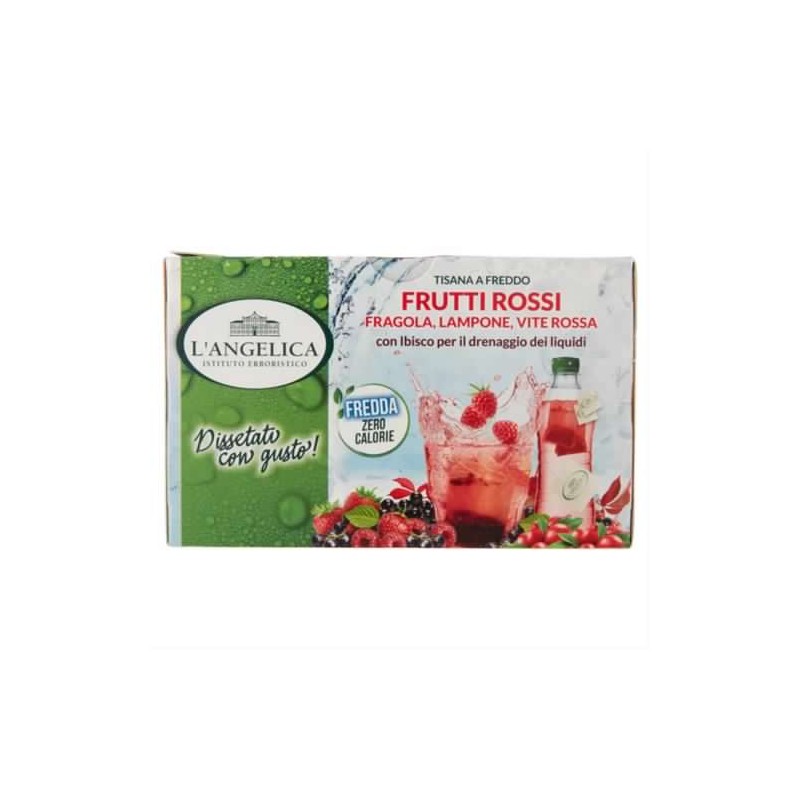 8017331077887 L'angelica Tisana Fredda Frutti Rossi - Fragola, Lampone E Vite Rossa 18 Filtri