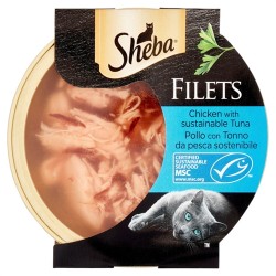 4008429134999 Sheba Filets Pollo E Tonno 60gr