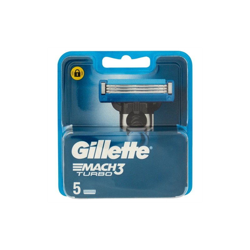 Gillette Mach3 Turbo Ricambio New 5pz