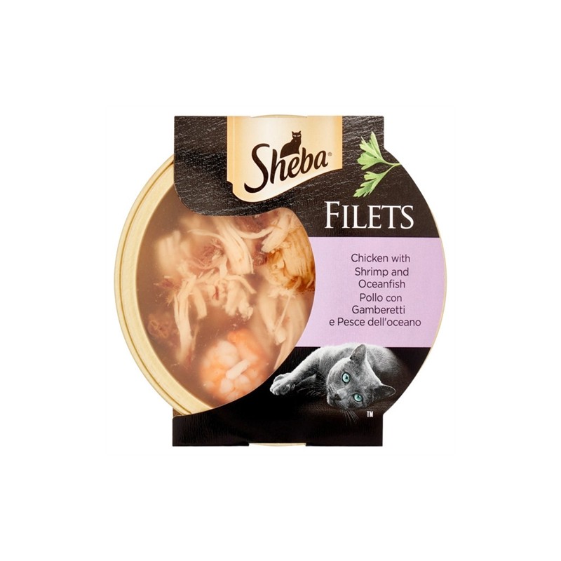 Sheba Filets Pollo,Gamberetti E Pesce 60gr