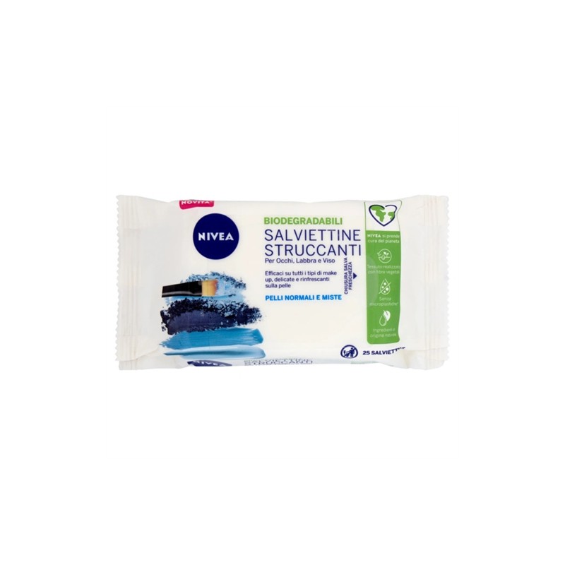 4005900192189 Nivea Salviettine Struccanti Rinfrescanti New 25pz