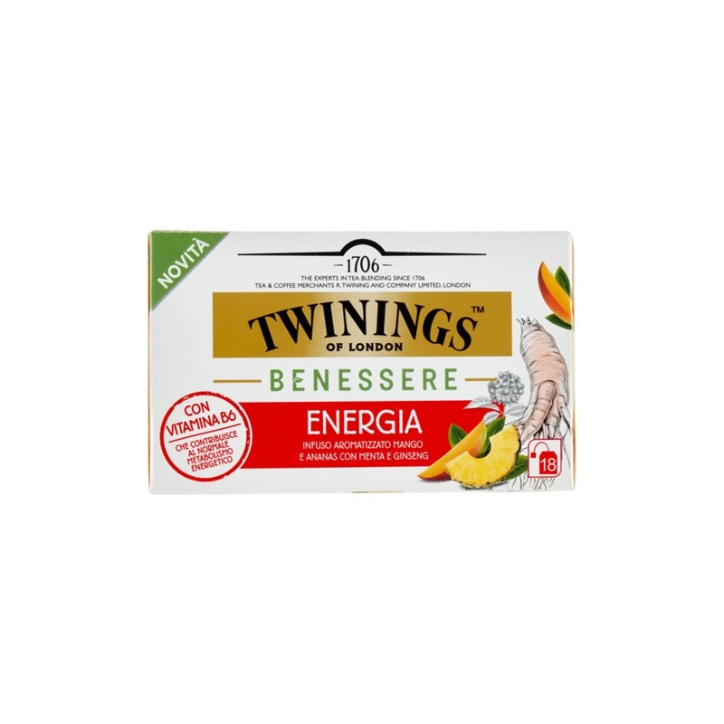 Twinings Benessere Infuso Energia 18 Filtri 27gr