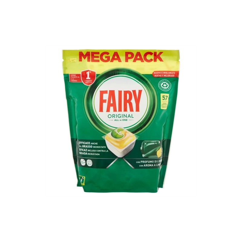 8006540763520 Fairy All In One Lemon 57pz