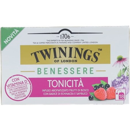 0070177230104 Twinings Benessere Infuso Tonicita' 18 Filtri