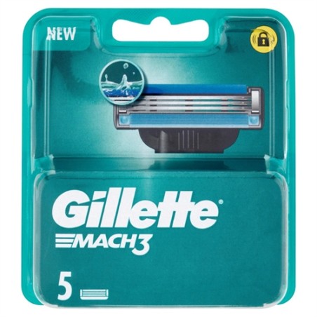 8001090922120 Gillette Mach3 Ricambi New 5pz