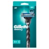 Gillette Mach3 Rasoio + 2 Ricambi 1pz