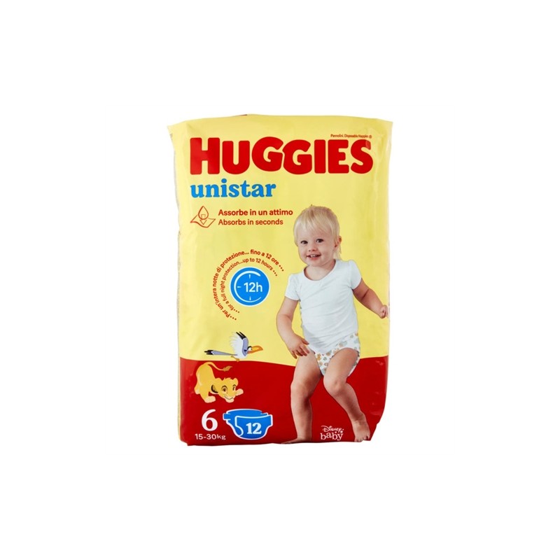 Huggies Unistar 15-30kg 12pz